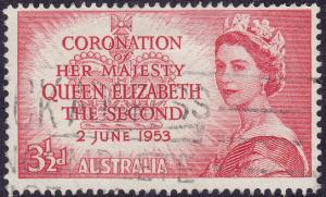 Australia - 1953 - Scott #259 - used - Coronation