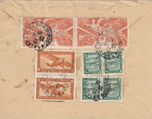 1947, Saigon, French Indo-China to Harrison, NJ, Airmail (40013)