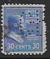US #830 used Roosevelt.   Perfin