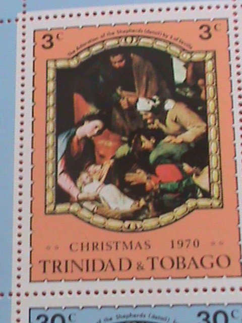 TRINIDAD & TOBAGO STAMP:1970 CHRISTMAS SHEET -MNH S/S SHEET  VERY RARE