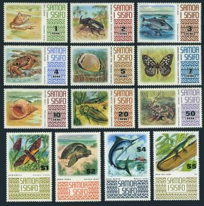 Samoa 369-378C,MNH.Michel 262-271,284/319. Shells,Insects,Turtle,Lizard,Lobster,