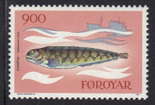 Faroe Islands 1983 MNH fishes  900 ore    #