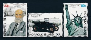 [117120] Norfolk Island 1986 Ameripex Classic car statue of libery  MNH