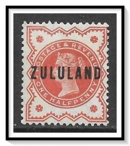Zululand #1 Queen Victoria Overprinted NG