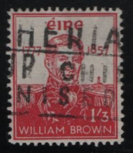 Ireland 1957 used Sc 162 1sh3p Admiral William (Guillermo) Brown, founder Arg...