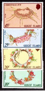 GILBERT ISLANDS 317-20 MNH BIN $1.50 CHRISTMAS