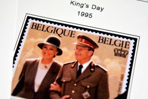 COLOR PRINTED BELGIUM 1976-1999 STAMP ALBUM PAGES (94 illustrated pages)