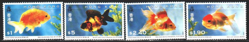 Hong Kong. 1993. 705-8. Fish, fauna. MNH.