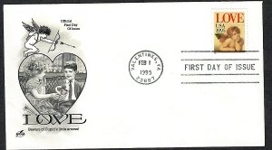 2948 Cherub Love Unaddressed ArtCraft FDC