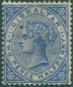 Gibraltar 1886 SG42 QV 2½d blue MH