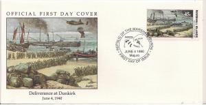 Marshall Islands-Deliverance at Dunkirk Fdc(B)