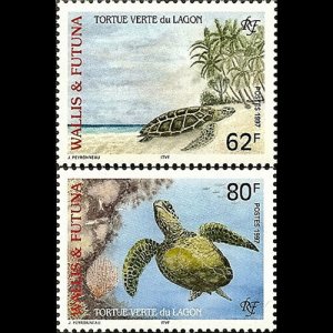 WALLIS & FUTUNA 1997 - Scott# 496-7 Turtles Set of 2 NH