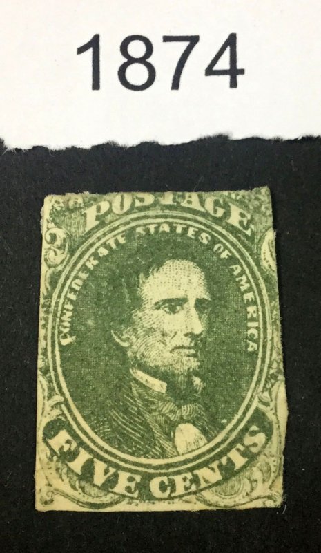 MOMEN: US STAMPS  CSA #1 UNUSED NO GUM  LOT #1874