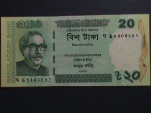 ​BANGLADDESH-2017 BANK OF BANGLADESH -20 TAKAS-UNCIRCULATED CURRENCY VF