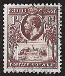 1928 Gold Coast King George V Postage & Revenue 1d (LL-56)