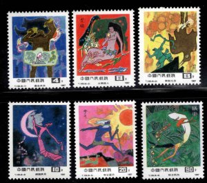 CHINA PRC Scott 2110-2115  MNH** 1987 Fairy Tale stamp set