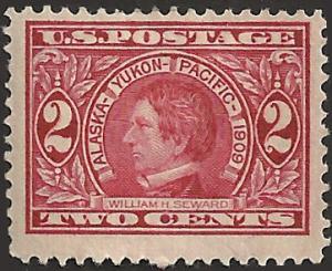 # 370 MINT HINGED CARMINE WILLIAM H. SEWARD