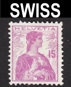 Switzerland Scott 166 F+ unused no gum. Key issue.