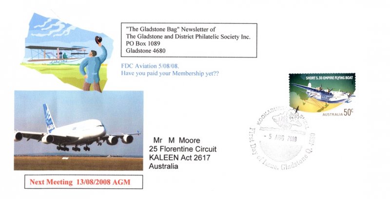 Australia, Aviation, Worldwide First Day Cover