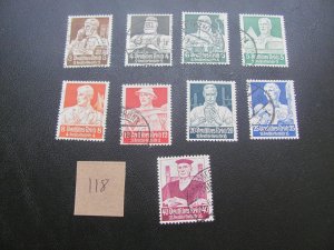 GERMANY 1934  USED  SC B59-67 PROFESSIONS SET 160  EUROS (118)