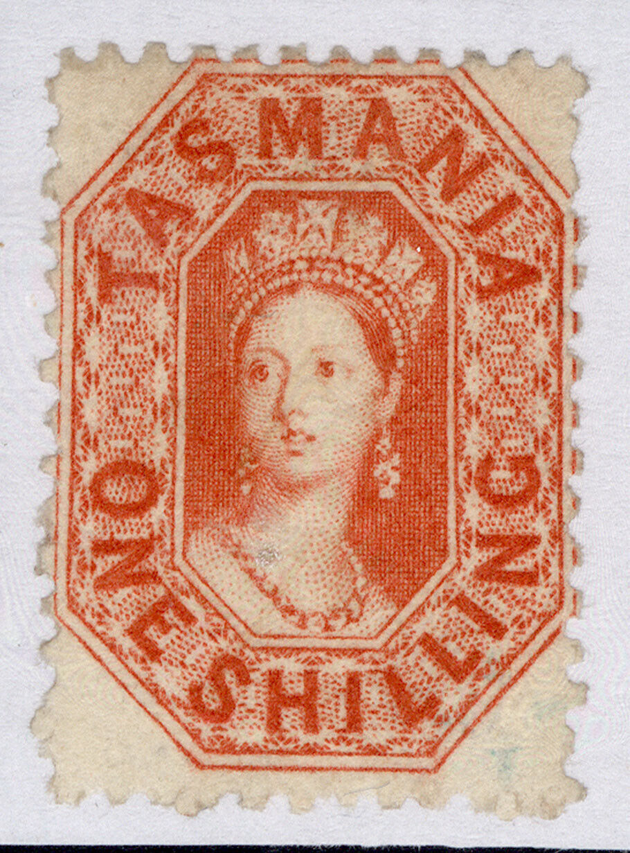 Australia Tasmania Qv Sg77 1s Vermilion M Mint Cat £475 Australia And Oceania Australia