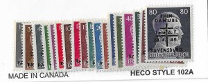 Germany (Ravensburg May 1945)  Mi #1-18 complete set  NH VF