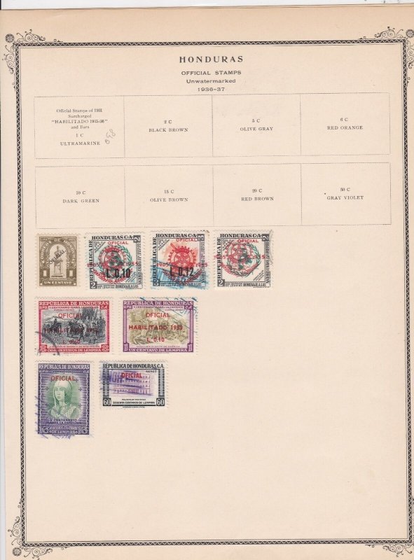 honduras stamps page ref 17158 