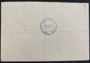 1938 Nuku’alofa Tonga Toga First Day Cover to Stockport England Queen Salote Tab