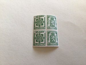 Belgium Advertising labels attached to stamps block mint never hinged A13082