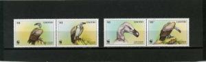 LESOTHO 1998 Sc#1091 FAUNA BIRDS SET OF 4 STAMPS MNH 