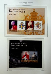 MICRONESIA Sc 1074-77 NH 2MINISHEET+2S/S OF 2014 - POPE JOHN PAUL II - (JO23)