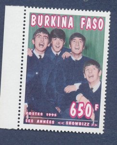 BURKINA FASO - Scott 1060 - MNH perf - The Beatles  - 1995