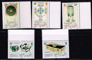 Isle of Man 1989,Sc.#384-8 MNH,  125th Birth anniversary of Archibald Knox