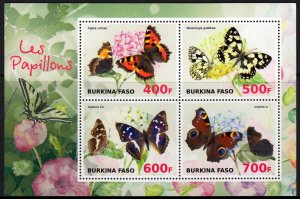 BURKINA FASO BUTTERFLIES PAPILLONS SCHMETTERLING FARFAL