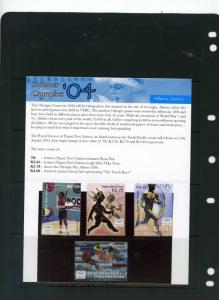 PAPUA NEW GUiNEA 2004 Sc#1132-1135 SUMMER OLYMPIC GAMES ATHENS 4 STAMPS MNH