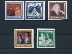 D320441 40th Wedding Anniversary QE II MNH Nanumaga Tuvalu Imperforate