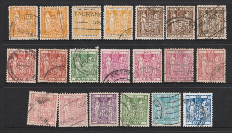 New Zealand a small lot of postally used Arms