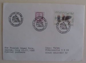 FINLAND MOTORCYCLE RACE 1980 PICTORIAL CANCEL