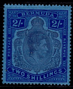 BERMUDA GVI SG116c, 2s purple & blue/deep blue, LH MINT. Cat £11.