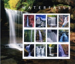 2023 63c Waterfalls, Niagara, Sunbeam, Sheet of 12, Mint Imperforate Scott 5800