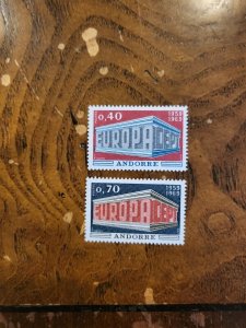 Stamps French Andorra Scott #188-9 nh