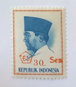 Indonesia 1965 Scott 663 MH - 30s on 30r,  President Sukarno