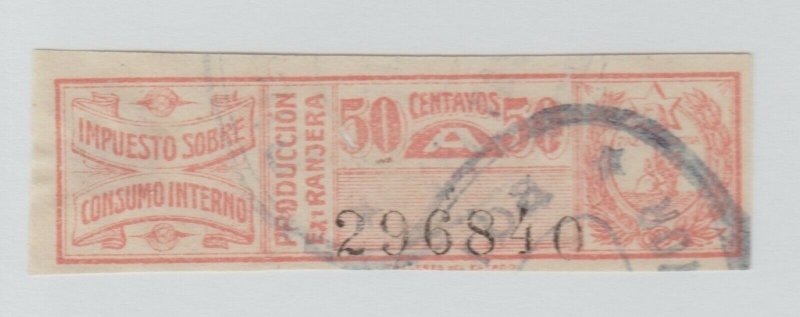 Paraguay revenue fiscal stamp 4-14- Better item