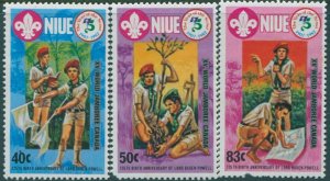 Niue 1983 SG483-485 Scout Jamboree set MNH