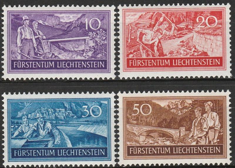 Liechtenstein #132-5  MNH CV $21.00