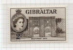 Gibraltar 1953 Early Issue Fine Mint Hinged 2d. NW-95179