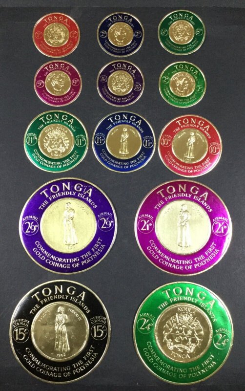 MOMEN: TONGA GOLD COIN SET UNUSED LOT #68055