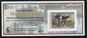 US RW66a $15 1999 Mint Federal Duck Stamp Self Adhesive SCV $25