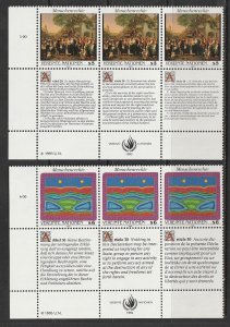 1993 UN-Vienna - Sc 150-1 - MNH VF - PB LL - Human Rights