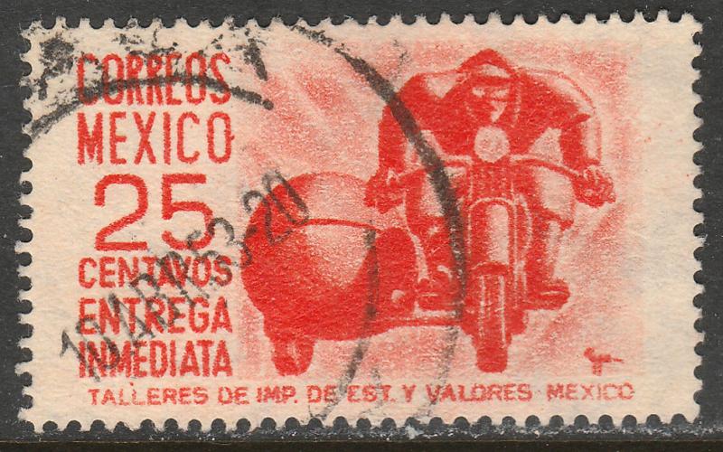 MEXICO E13, 25c 1950 Definitive wmk 279 Used. F-VF. (952)